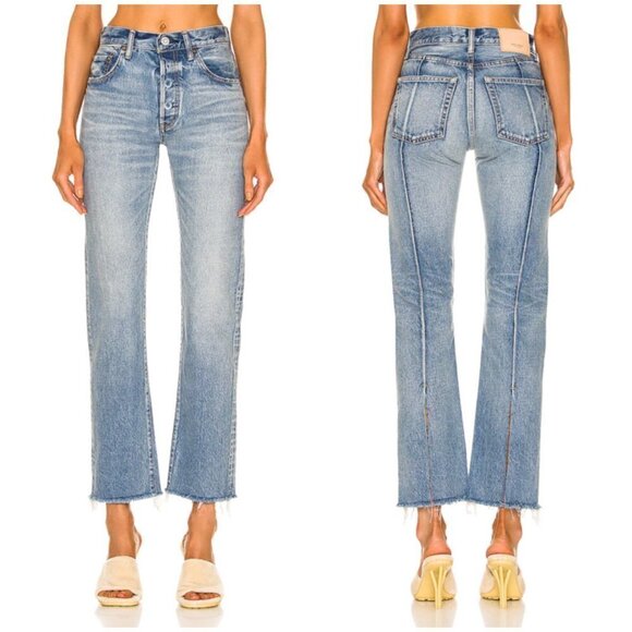 đź’•MOUSSY VINTAGEđź’• Siena Mid-Rise Straight-Leg Jeans ~ 110 Blue 29 NWT - Picture 6 of 16